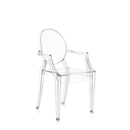 Kartell Louis Ghost, Set da 4 Sedie, Cristallo
