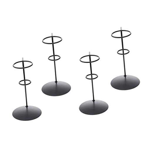 PRETYZOOM 4Pcs Iron Art Ice Cream Cone Holders Decorative Stands for Desserts Stylish Display for Restaurants Parties for All Cone