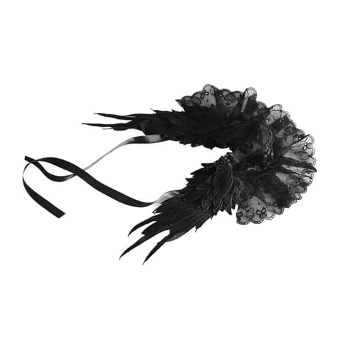 Bandeau d'ailes amovibles avec dentelle travaillée style Lolita