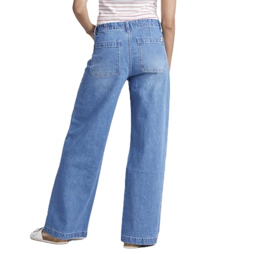 UNIONBAY womens Wide Leg Drawcord Leg Jean4