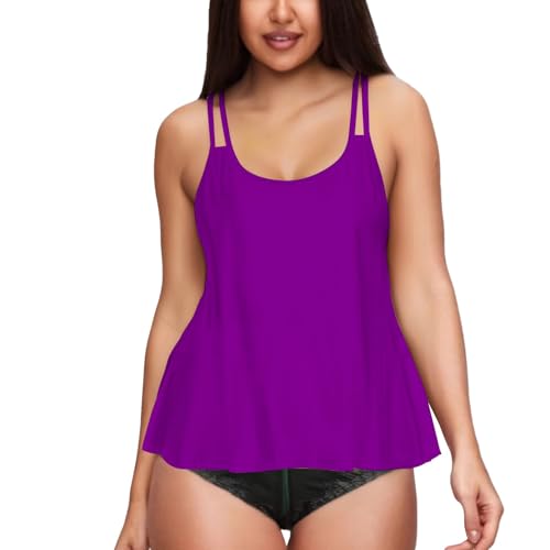 Bikini Mujer con Relleno Y Bikini Braga Brasileña Tankinis Holgados para Mujer Traje de Baño Corte Holgado Sin Parte Inferior 2026 Bañador Talla Grande Talle Reductor (Pp2 XL)