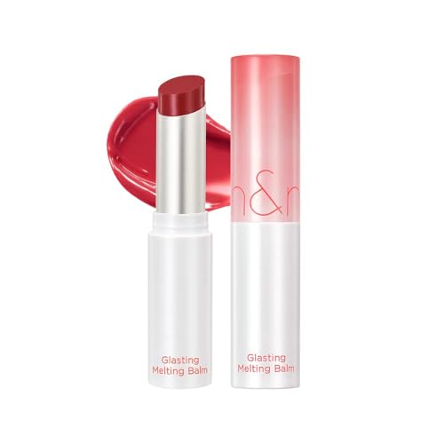 Glasting Melting Balm - High-Shine, Hydrating Tinted Lip Balm - Buildable Gloss & Vegan Formula - Korean Glossy Lip Balm with Shea Butter 0.12 oz (04 Hippie Berry)