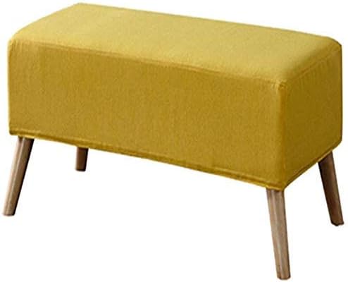 Change Shoes Stool-Sofa Stool Fabric Sofa Footsteps Stools Stools Footstools Stools Nordic Wood Modern Detachable Footstool(Color:6#)