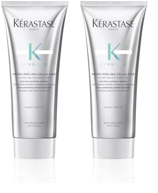 Kérastase Symbiose, Exfoliante Capilar Y Purificante, Para Cuero Cabelludo Sensible Con Tendencia A La Caspa, Sin Sulfatos, Micro-Peeling Cellulaire, 200 ml (Paquete de 2)