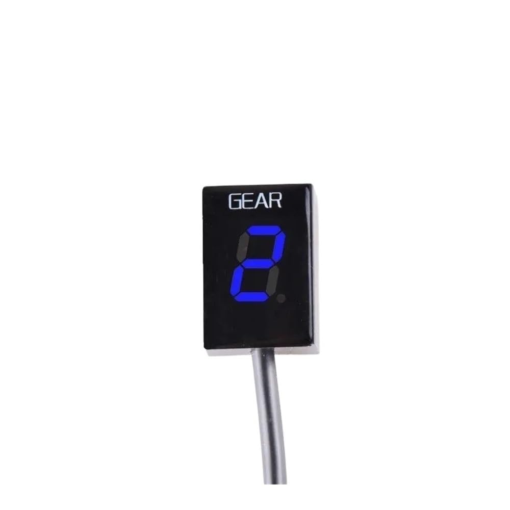 Indicatore Digitale di Marcia per Moto, indicatore di Marcia per CBR900 CBR929RR CBR 929RR 929 RR R 2000 2001, Display Digitale a 6 Livelli (Blu)