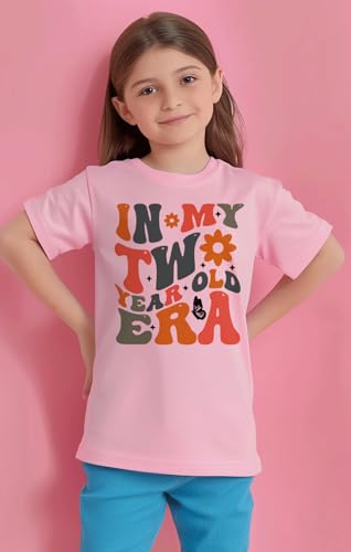 Image of Toddler Girls 2nd Birthday Shirt Outfit for Girls Cute Two Years Old Birthday Gift