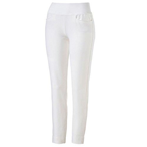 PUMA Golf Women's 2018 Pwrshape Pull on Pant, Bright White, Small