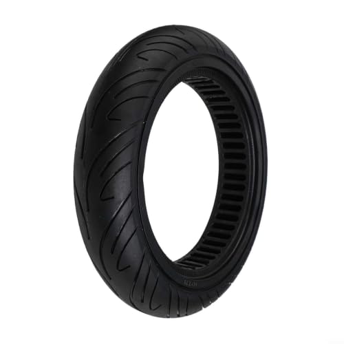 Neumático sólido de goma de 14 x 2.75-10 para bicicleta eléctrica, neumático no neumático resistente al desgaste con agarre estable, rueda a prueba de pinchazos de larga duración para scooters
