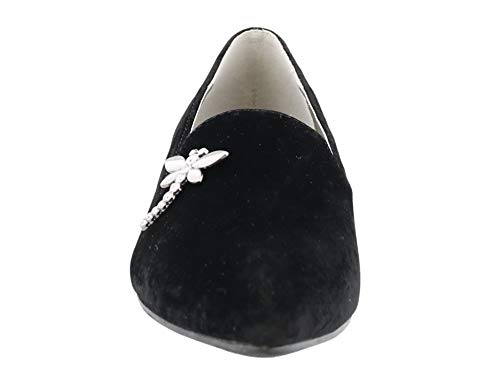 Bellini Women's Dragonfly Black Velvet Flat2