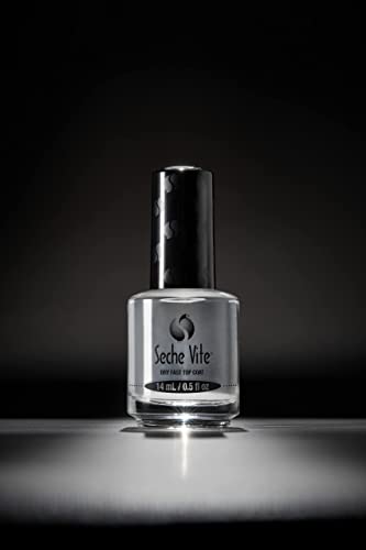 Seche Vite Dry Fast Top Nail Coat, Clear - .5 oz. oz (Pack of 2)