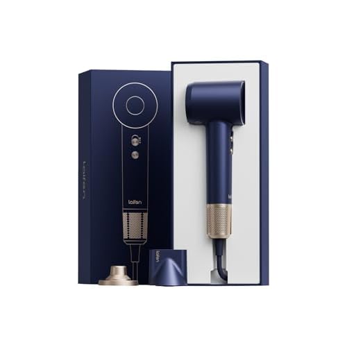 Laifen Premium Haartrockner in KöNigsblauer Geschenkbox, Hochgeschwindigkeits Tragbarer Ionen-Haartrockner mit 110.000 U/min, Leicht, GeräUscharm, Magnetischer 360° Styling Aufsatz, Geschenk