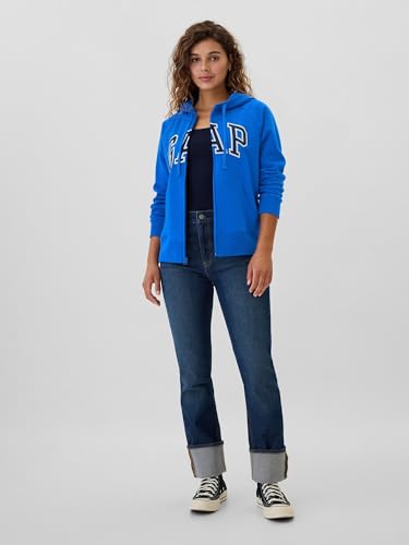 Image of GAP Women's Logo Hoodie Hooded Full Zip Sweatshirt