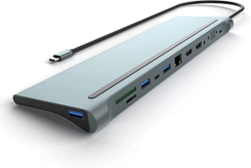 【Dock Thunderbolt ad ampia compatibilità】 Questa docking station USB C funziona bene con dispositivi compatibili con Thunderbolt 3, compatibile con MacBook, MacBook Air/Pro, iMac/iMac Pro, Chromebook Pixel, Dell, ASUS, HP, Lenovo e altri laptop di tipo C .NOTA: CONFERMARE SE I DISPOSITIVI SUPPORTANO DisplayPort MODALITÀ ALT/USCITA VIDEO.