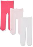 Luvable Friends Baby Girls' Nylon Tights, Dark Pink Light Pink, 9-18 Months US