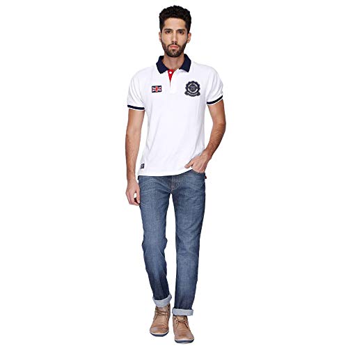Image of Pepe Mens 5 Pocket Whiskered Effect Jeans