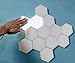 ALOVEWE Remote Control Hexagonal Wall Colorful Light, Modular Touch Sensitive Lights with USB Power, Creative Geometry Assembly LED Night Light Suitable for Iiving Room, Bedroom (8 pcs)