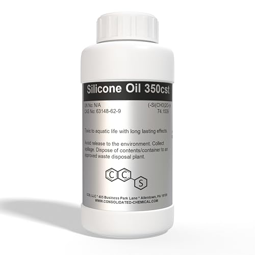 Silicone Oil 350 CST | Premium-Quality Lubricant for Industrial, Automotive, and Cosmetic Applications - 1000mL (32 Fl Oz)