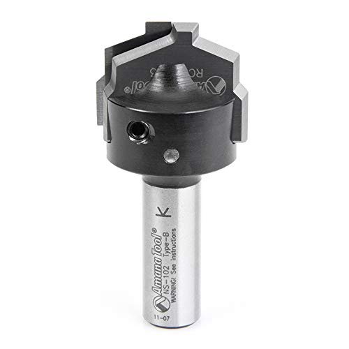 Amana Tool RC-2483 CNC Insert Nova System Traditional Plunge Form for MDF and Wood Cabinet Doors 1-3/8 D x 25/64 CH x 1/2 Inch SHK Router Bit