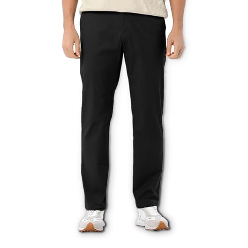 Men's Casual Pants Classic Fit Drawstring Elastic Waist Lightweight Khaki Pants Chino Dress Pants with Pockets