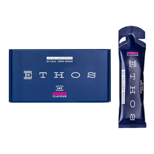 Collagen Shots 14x63ml Sour Cherry Flavour (20g Collagen Protein, No Sugar) - Collagen Supplements for Women & Men - High Protein Low Calorie Shot