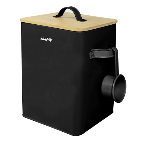 HNNOSH Waschpulver Aufbewahrungsbox 6,5 L - Schwarz Waschpulver Box mit Deckel & Waschmittel Dosierâ€¦ – Miniatur