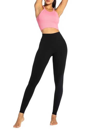 Sunzel Sunzfly Legging feminina de treino, compressão com controle de barriga, cintura alta e sem co