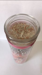 Santo Nio de la Salud Fixed Candle - Glass Candle - Modern - White - Religious - Long Burning - Indoor - 1 Count