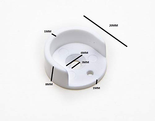 Douilles de rail 16mm plastique pour réparer un placard instable