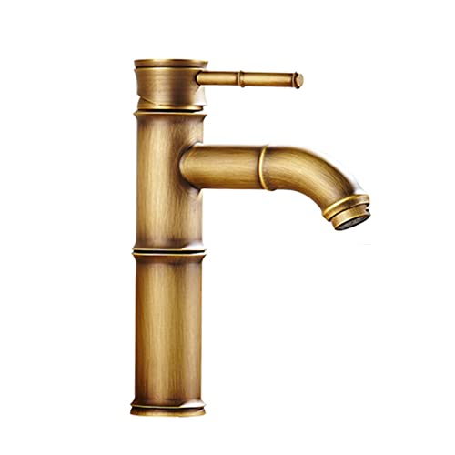 Robinet de salle de bain monocommande cascade laiton rétro 1 trou