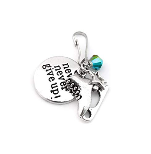 Figure Skating Gifts, Figure Skating Zipper Pull, Ice Skating Gift,Figure Skating Bag Charm, Figure Skater Gift, Figure Skating Zipper Charm