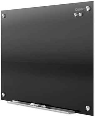 Infinity Magnetic Glass Marker Board, 72" x 48", Black Surface