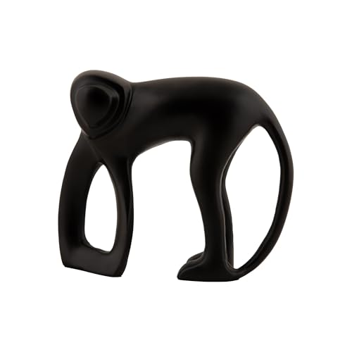Present Time Ornament Monkey - Schwarz - 17x5x15cm - Bio - Aluminium - Dekoaufsteller - Deko Wohnzimmer & Schlafzimmer Present Time Ornament Monkey - Schwarz - 17x5x15cm - Bio - Aluminium - Dekoaufsteller - Deko Wohnzimmer & Schlafzimmer