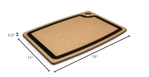 Epicurean Gourmet Series Cutting Board with Juice Groove, 14.5-Inch by 11.25-Inch, Natural/Slate - Image 5