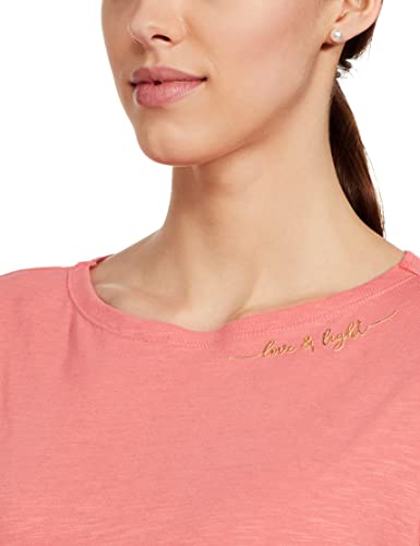 Image of Enamor Women's Solid Relaxed Fit T-Shirt