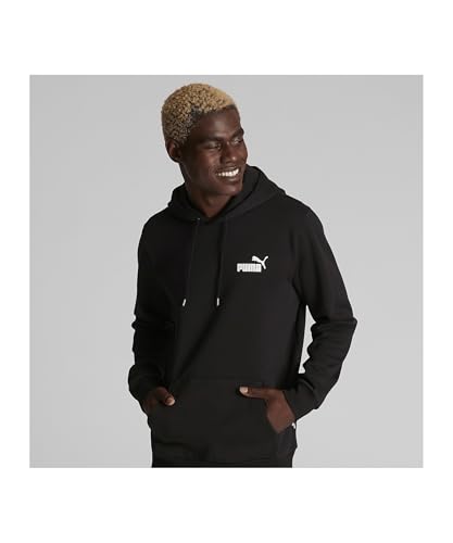Image of PUMA Mens Essentials No. 1 Logo Hoodie Casual Outerwear Casual - Black