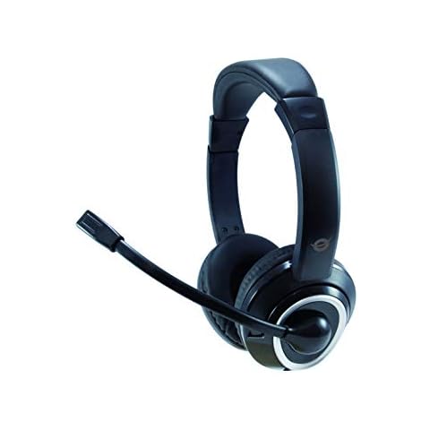 Conceptronic POLONA01B Headset USB + Microphone, grey Cover