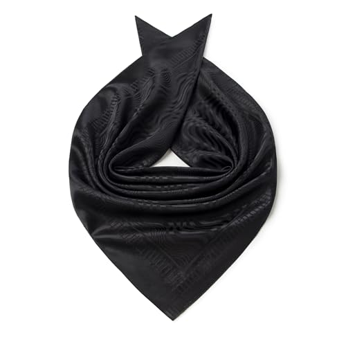 Image of 35 inch Men's Large Square Jacquard Scarf - Cowboy Wild Rugged Style, With Gift Packed