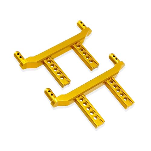 Piliers carrosserie SCY 1/16 en métal de haute qualité couleur jaune éclatant