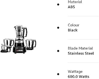 Panasonic Heavy Duty Mixer Grinder For Kitchen MX-AV425 (Charcoal Black) Elements Series Powerful 1500W(MMLW) 4 Jar(Three-304 Stainless Steel & 1Juicer Extractor Jar)|5 Years Motor Warranty