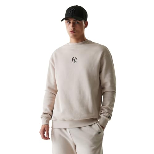 New Era Sudadera crewneck NY Yankees ess beige de hombre. M