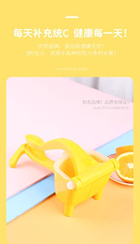 Manual Fruit Juicer Lemon Citrus Juice Squeezer, Juice Extractor Presser (Yellow) #TOP6