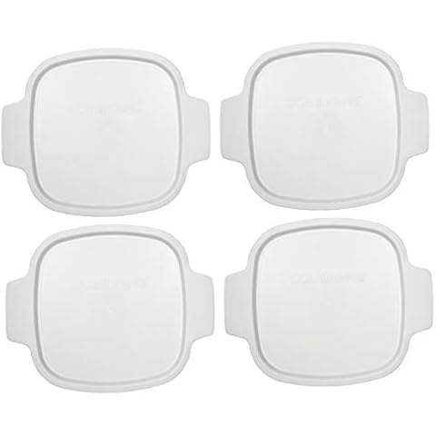 Corningware 1.5 Quart Square Plastic Lids - 4 Pack Cover