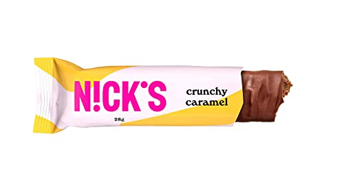 NICKS Crunchy Caramel reep met krokante karamel & amandelen gewikkeld in melkchocolade zonder toegevoegde suiker… - Afbeelding 3