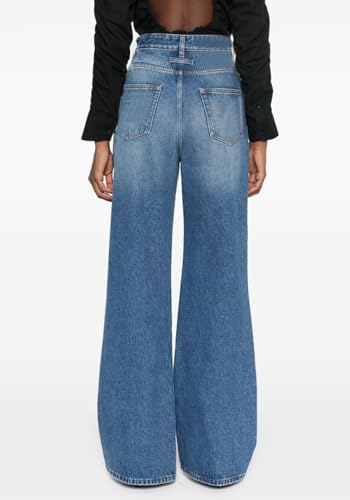 Womens Jeans High Waist Straight Leg Button Down Boyfriends Denim Pants Y2K Streetwear4