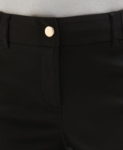 Rafaella Women's 27" Satin Luxe Crop Pants, Stretch Fabric, Elastic Waist Panels, Straight Leg Classic Fit Capris3