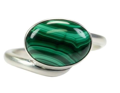 Image of 55Carat Choose Your Color Natural Gemstone Silver Statement Rings for Gift Corssover Style Size 5 to 12