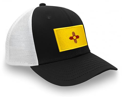 Image of International Tie State Hat for Men and Women, Adjustable Snapback Trucker Baseball Cap with Embroidered Patch