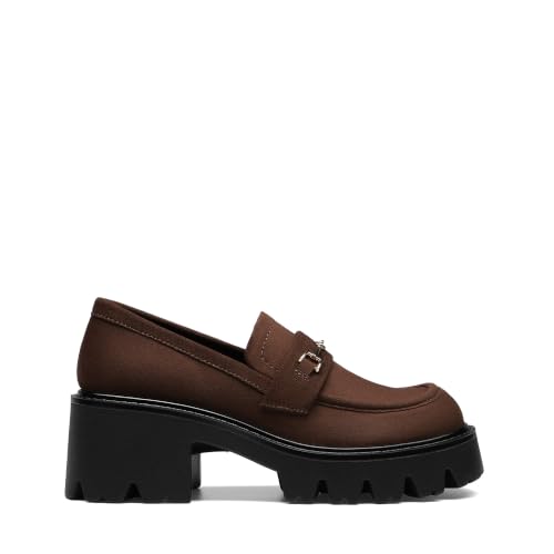 Image of DREAM PAIRS Women Loafers Platform Chunky Heel Slip On Lug Sole Casual Dressy Office Business Shoes
