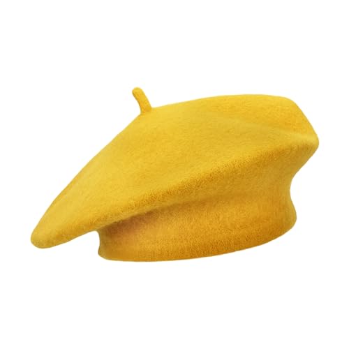 Image of Klong Women Wool Beret Hat French Style Solid Color