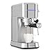 KLARSTEIN Futura - Macchina per Caffè Espresso, per Cappuccino, Macchinetta per Caffé Macinato, 1450W, 20 bar, Qualità Professionale, Sistema Thermo-Block, Doppio Erogatore, Montalatte, Argento